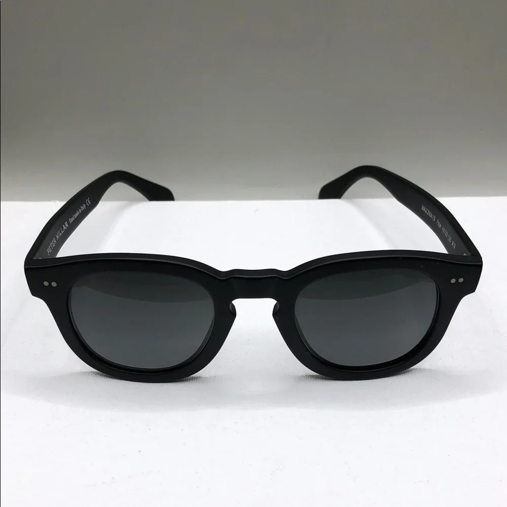 Peter Millar Matte Black Polarized Sunglasses Classic Style Unisex 48-23-150